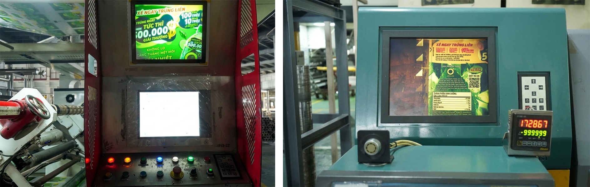 Hệ thống sản xuất và in mã vận hành tự động trên dây chuyền, nơi mỗi mã được tạo ra mà không có sự can thiệp của con người.